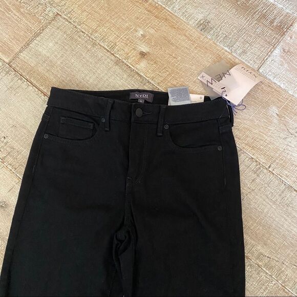 NWT! NYDJ black Barbara bootcut Jeans 0 - Picture 8 of 9